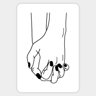 Holding Hands, Relationship, Love, Couple Sticker